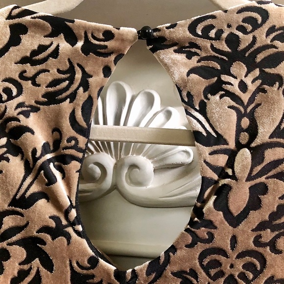 ⭐️🖤 UNIQUE 🖤⭐️ NWT eci Velvet Bell Sleeve Dress - Picture 10 of 14